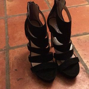 Steve Madden high heels/spycee  Black suede